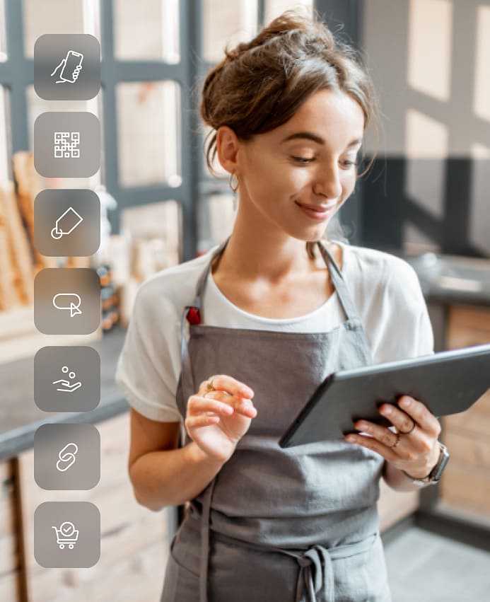 Girl with tablet
